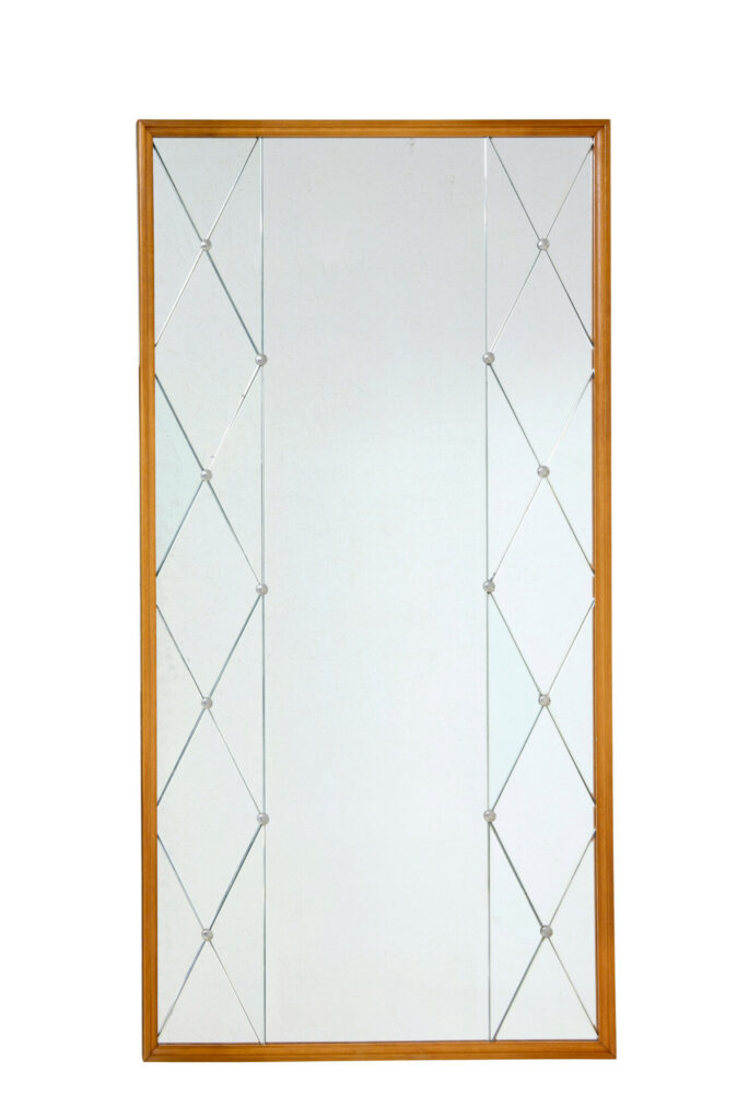 Mid 20th Century Swedish Segmented Bedroom Mirror