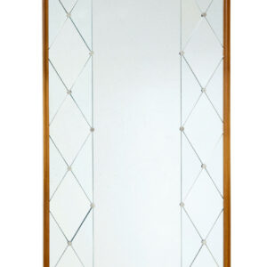 SCANDINAVIAN MID CENTURY SEGMENTED HARLEQUIN WALL MIRROR