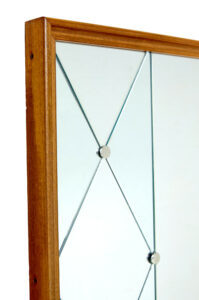Scandinavian Mid Century Segmented Harlequin Wall Mirror — thumbnail 3