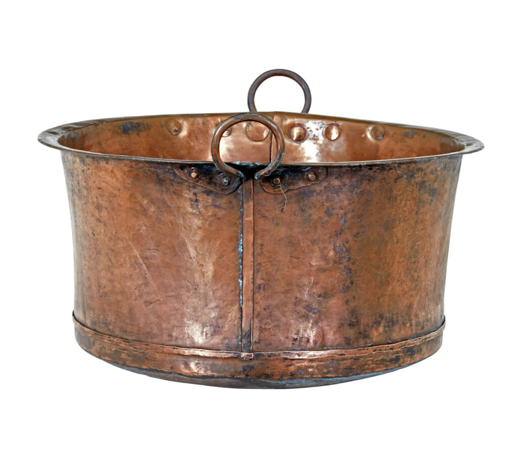 Large 19th Century Copper Cooking Vessel — image 7