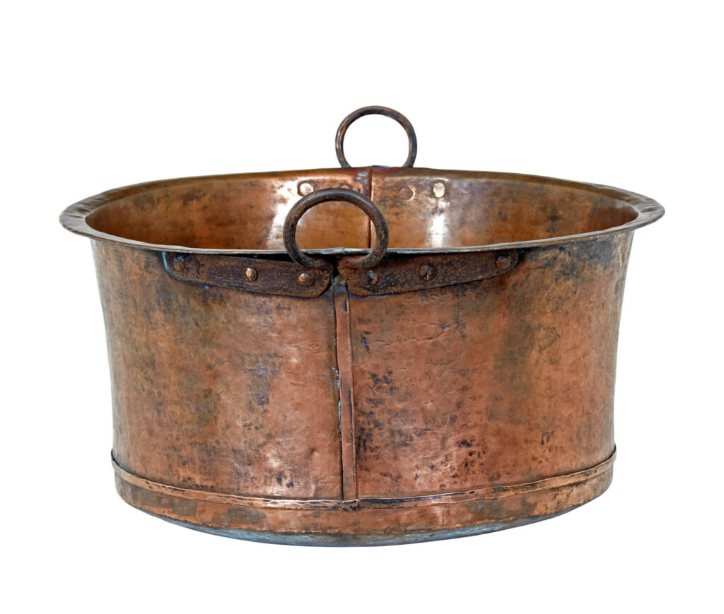 Large 19th Century Copper Cooking Vessel — image 6