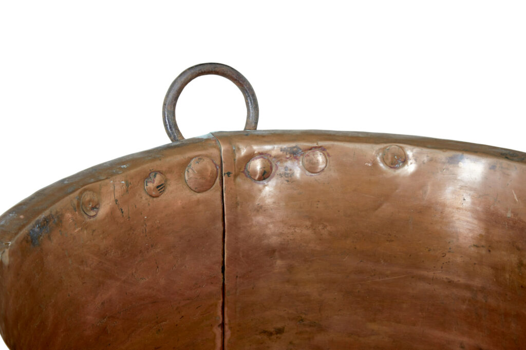 Large 19th Century Copper Cooking Vessel — image 3