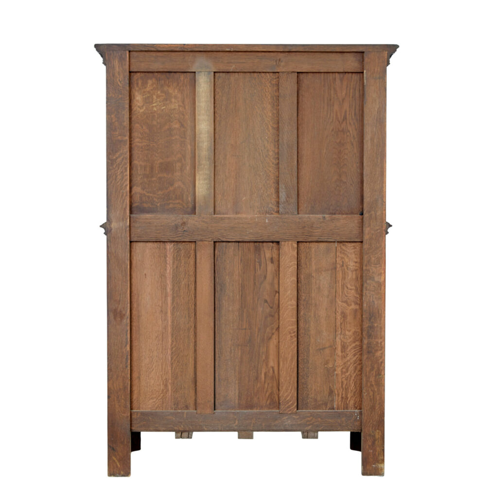 Early 20th Century Carved Oak Renaissance Revival Cupboard — image 3