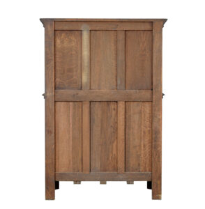 Early 20th Century Carved Oak Renaissance Revival Cupboard — thumbnail 3