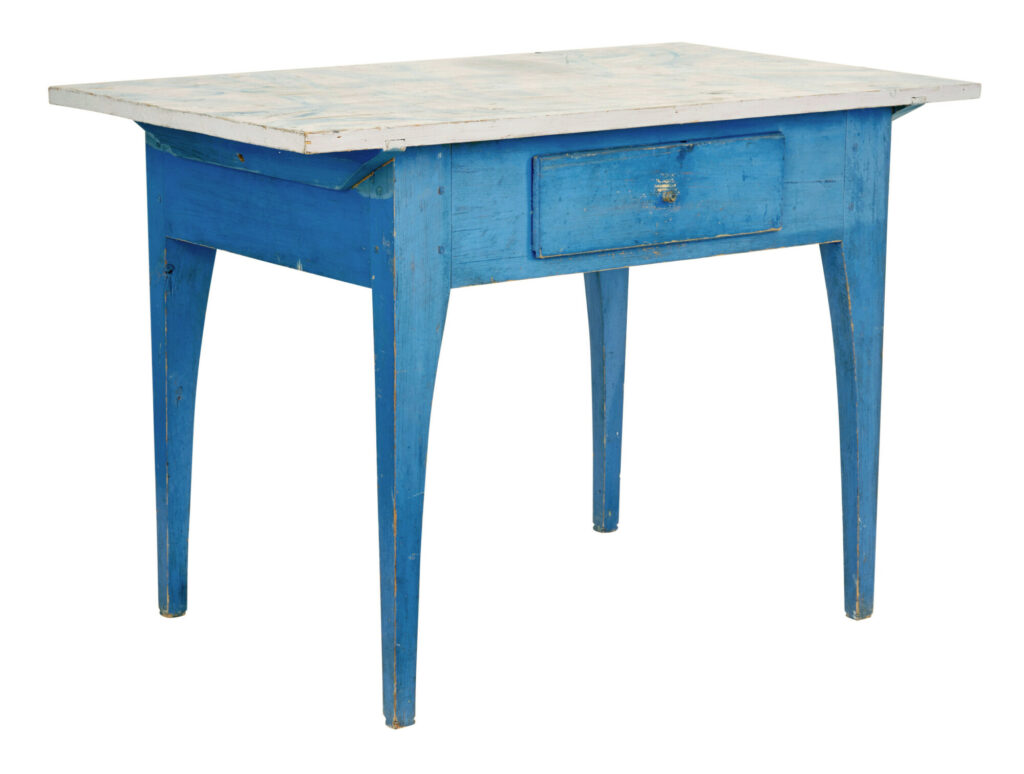 19th Century Traditional Hand Painted Swedish Side Table
