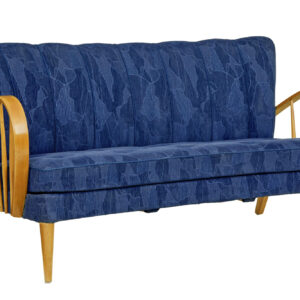 MID 20TH CENTURY SCANDINAVIAN ELM SHOW FRAME SOFA