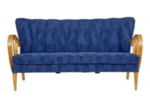 Mid 20th Century Scandinavian Elm Show Frame Sofa — thumbnail 7