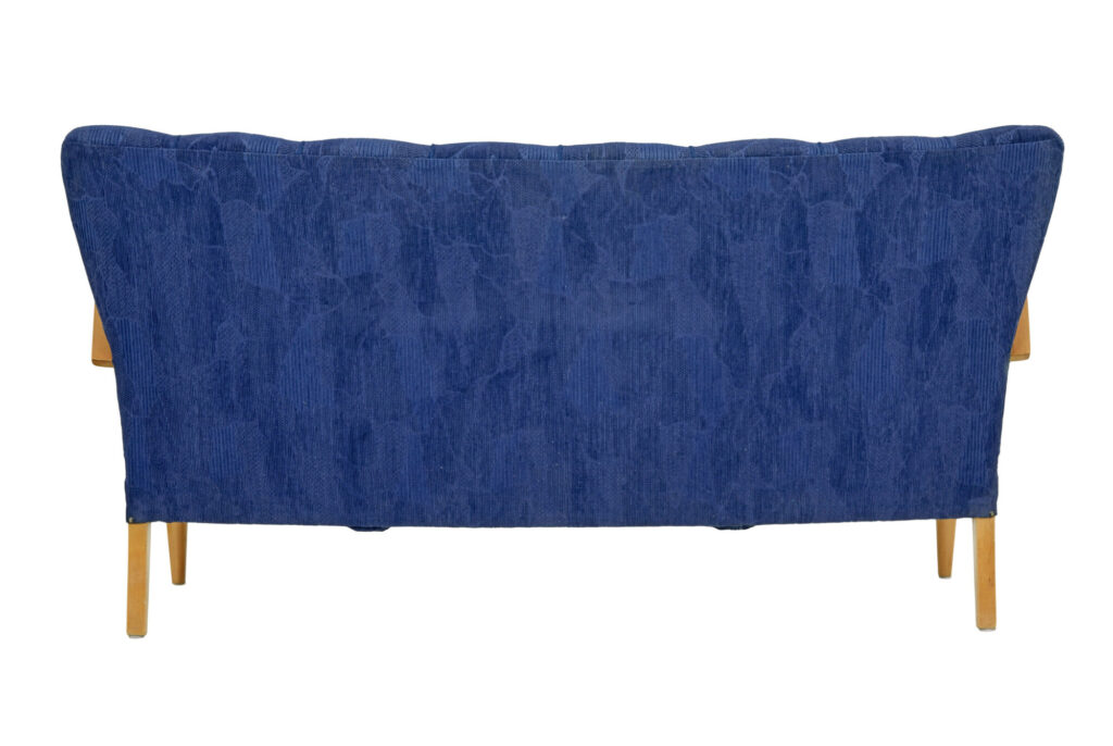 Mid 20th Century Scandinavian Elm Show Frame Sofa — image 5