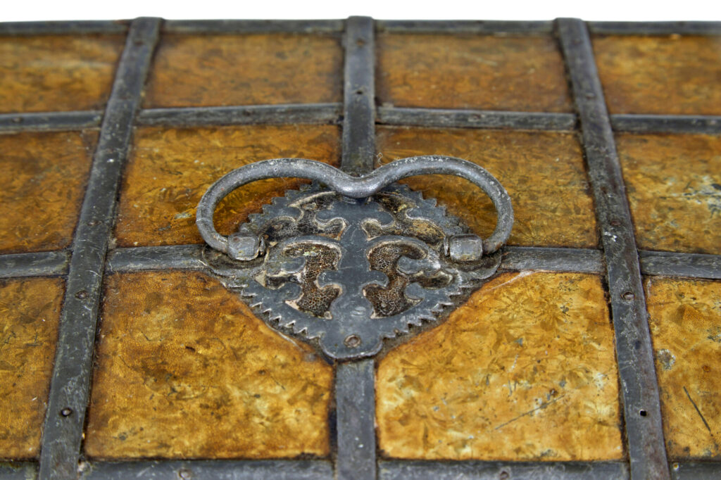 Late 18th Century Scandinavian Metal Bound Box — image 5