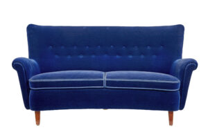 Fine Mid 20th Century Blue 3 Piece Suite — thumbnail 8