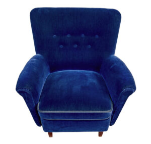 Fine Mid 20th Century Blue 3 Piece Suite — thumbnail 2