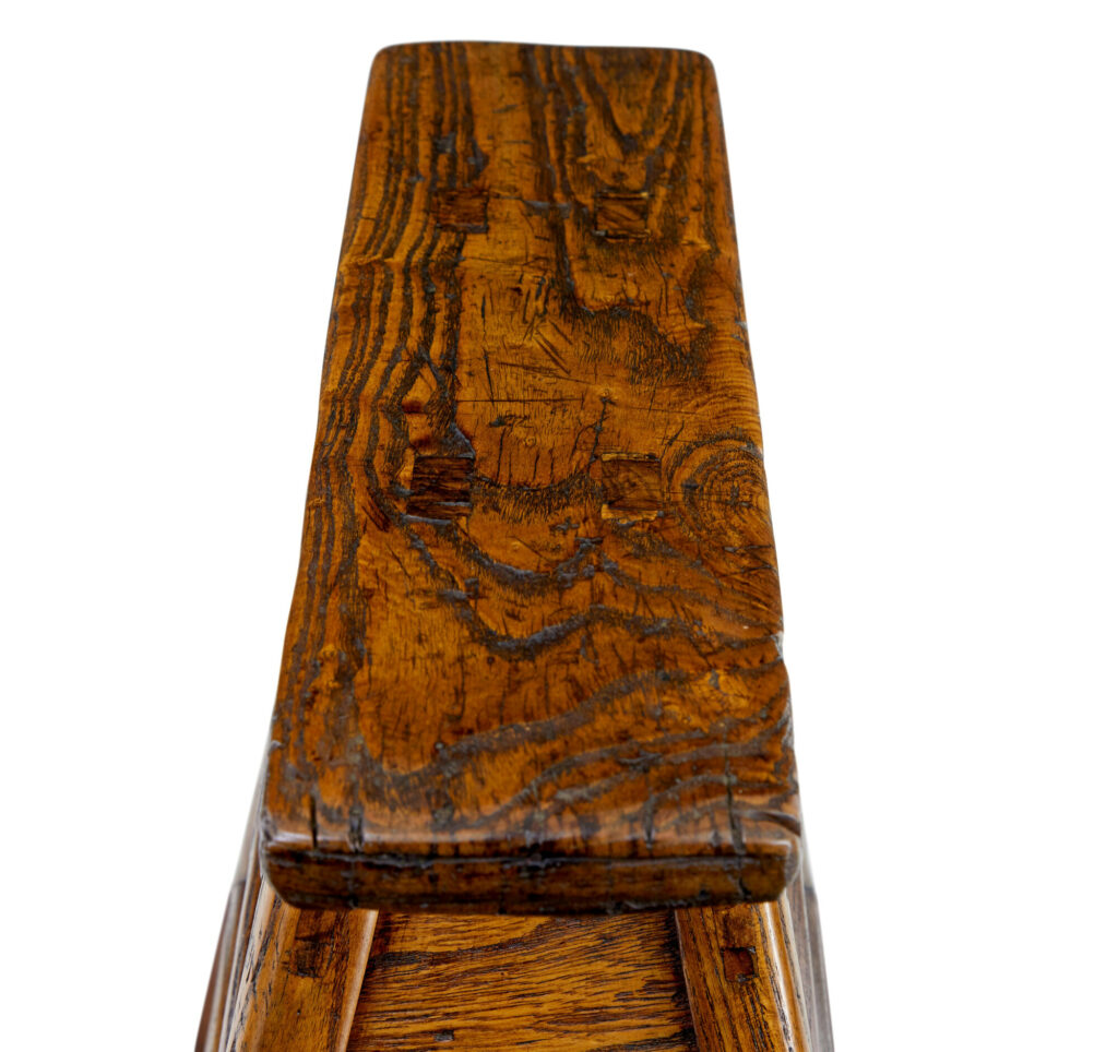 Small 19th Century Elm Table Top Chest of Drawers — image 8