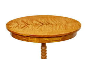 Swedish 19th Century Carved Birch Occasional Table — thumbnail 6