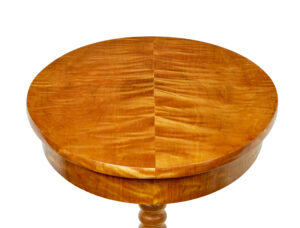 Swedish 19th Century Carved Birch Occasional Table — thumbnail 5