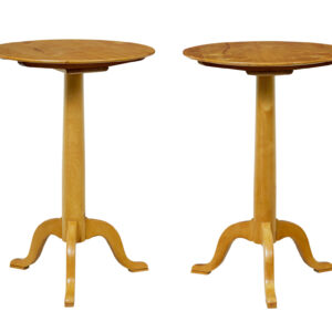 PAIR OF 19TH CENTURY SWEDISH BIRCH SIDE TABLES