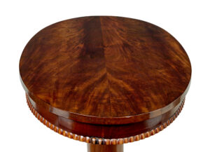 19th Century Scandinavian Flame Mahogany Oval Table — thumbnail 5