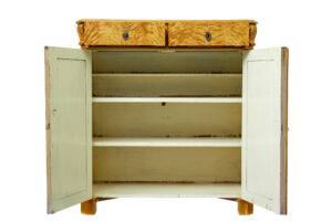 19th Century Swedish Tiger Birch Cupboard — thumbnail 5
