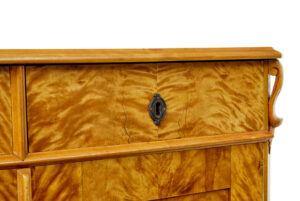 19th Century Swedish Tiger Birch Cupboard — thumbnail 10