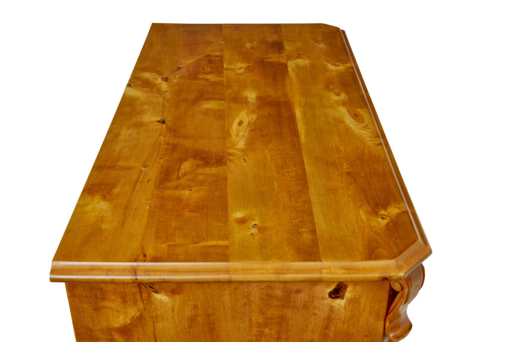 19th Century Swedish Tiger Birch Cupboard — image 8