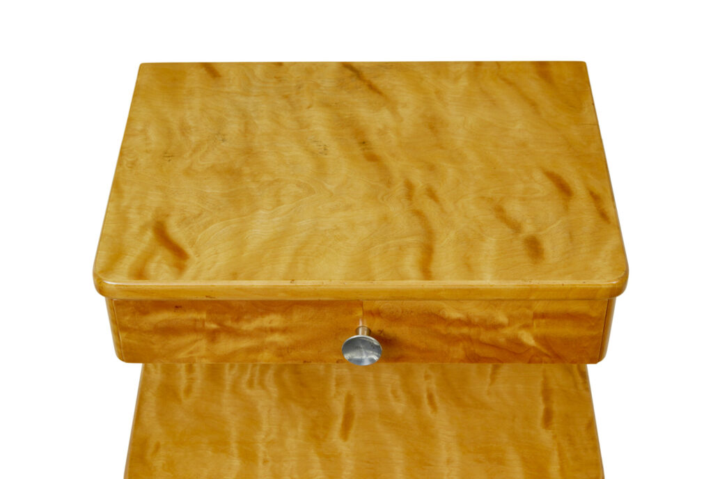 Pair of Mid Century Scandinavian Birch Bedside Cupboards — image 5