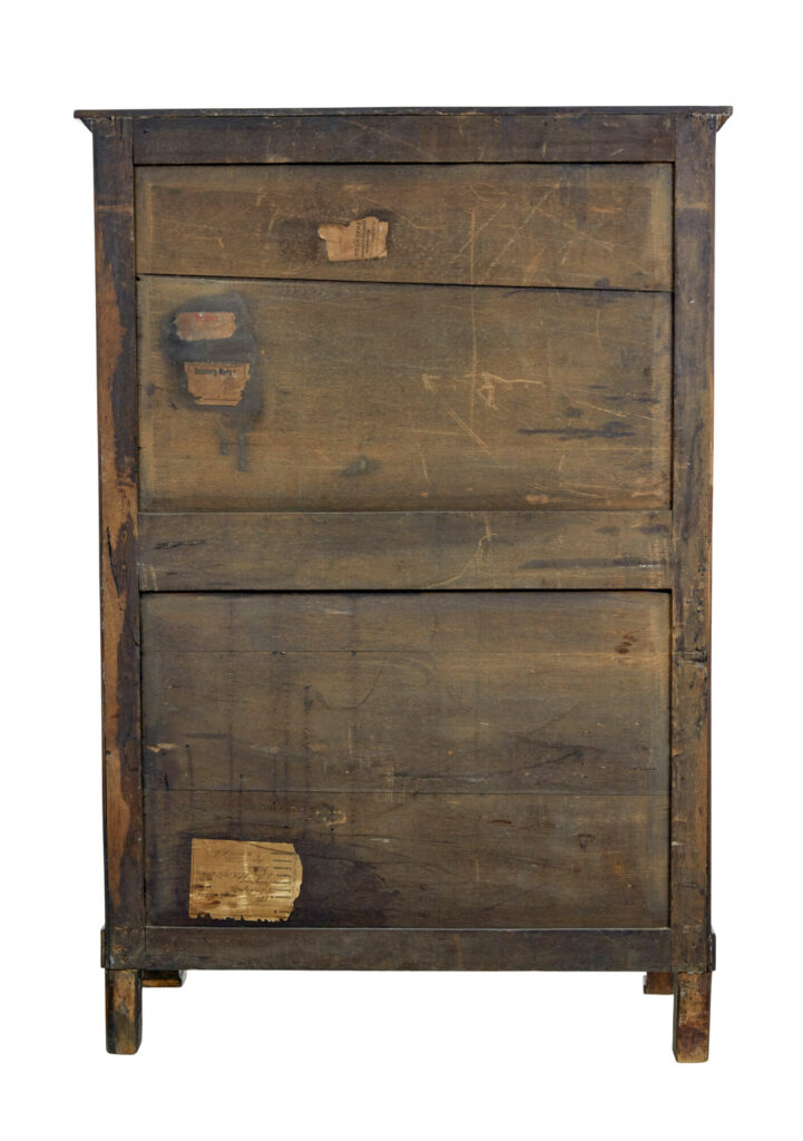 19th Century French Inlaid Mahogany 6 Drawer Inlaid Chest — image 10