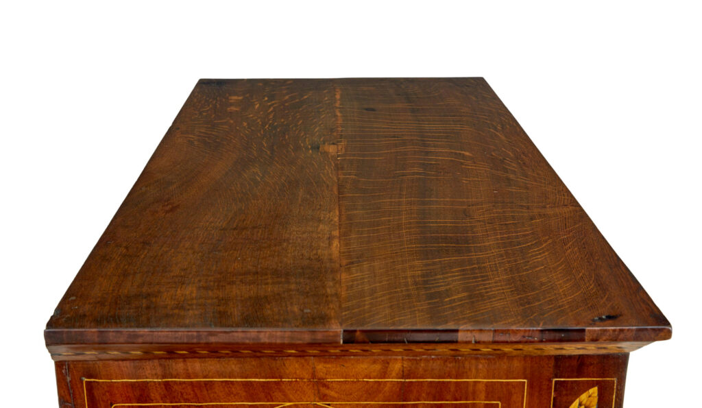 19th Century French Inlaid Mahogany 6 Drawer Inlaid Chest — image 2