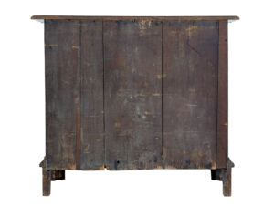 19th Century Shaped Front Oak Chest of Drawers — thumbnail 5