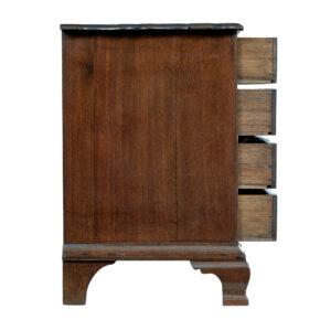 19th Century Shaped Front Oak Chest of Drawers — thumbnail 4