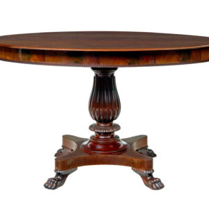 CARVED 19TH CENTURY OVAL CENTER TABLE