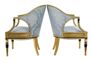 Pair of 19th Century Swedish Gothenburg Gilt Armchairs — thumbnail 10