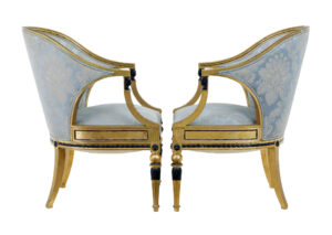 Pair of 19th Century Swedish Gothenburg Gilt Armchairs — thumbnail 9