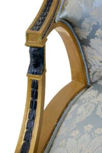 Pair of 19th Century Swedish Gothenburg Gilt Armchairs — thumbnail 3