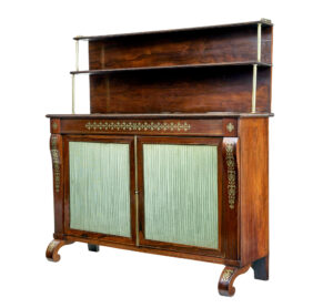 19th Century Regency Brass Inlaid Chiffonier Sideboard — thumbnail 8
