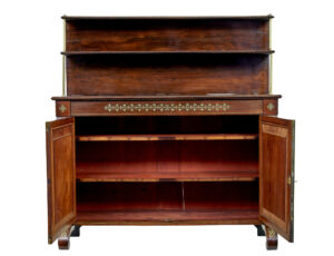 19th Century Regency Brass Inlaid Chiffonier Sideboard — thumbnail 7