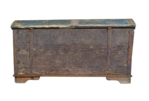 Swedish 19th Century Hand Painted Oak Coffer — thumbnail 5