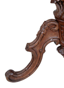 19th Century Carved Oak Black Forest Fire Screen — thumbnail 2
