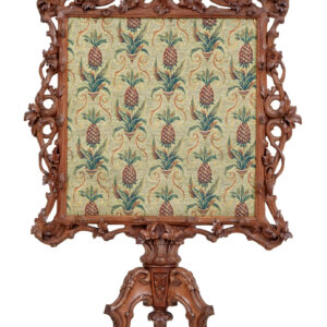 19TH CENTURY CARVED OAK BLACK FOREST FIRE SCREEN