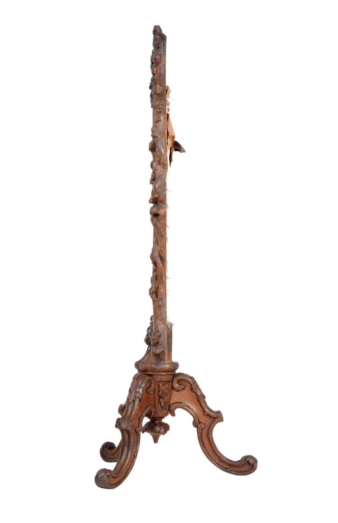 19th Century Carved Oak Black Forest Fire Screen — image 8