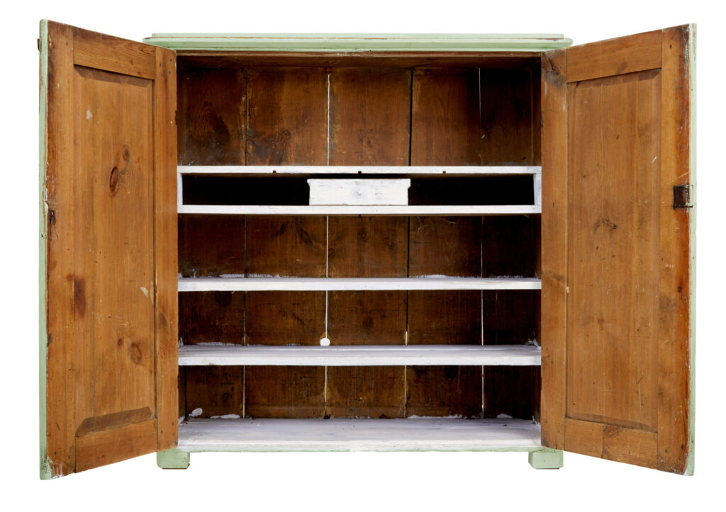 Swedish Mid 19th Century Painted Pine Cupboard Sideboard — image 3