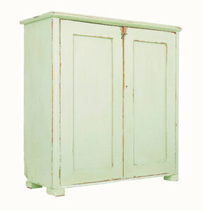 SWEDISH MID 19TH CENTURY PAINTED PINE CUPBOARD SIDEBOARD