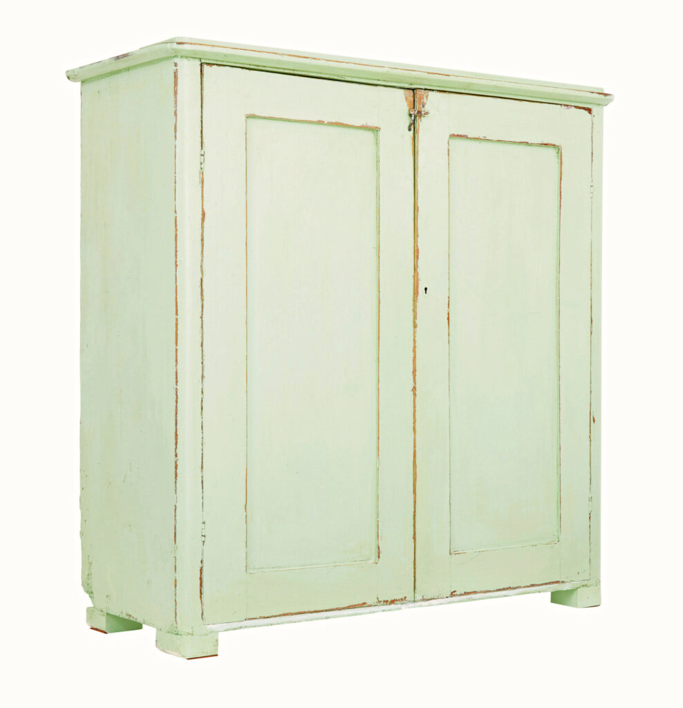 Swedish Mid 19th Century Painted Pine Cupboard Sideboard — image 1