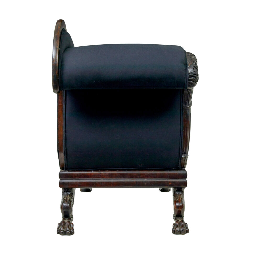 19th Century William Iv Carved Mahogany Chaise Longue — image 9
