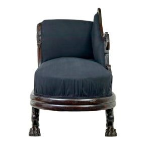 19th Century William Iv Carved Mahogany Chaise Longue — thumbnail 7