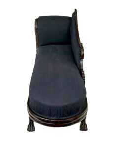 19th Century William Iv Carved Mahogany Chaise Longue — thumbnail 2