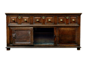 English 18th Century Carved Oak Dresser — thumbnail 9