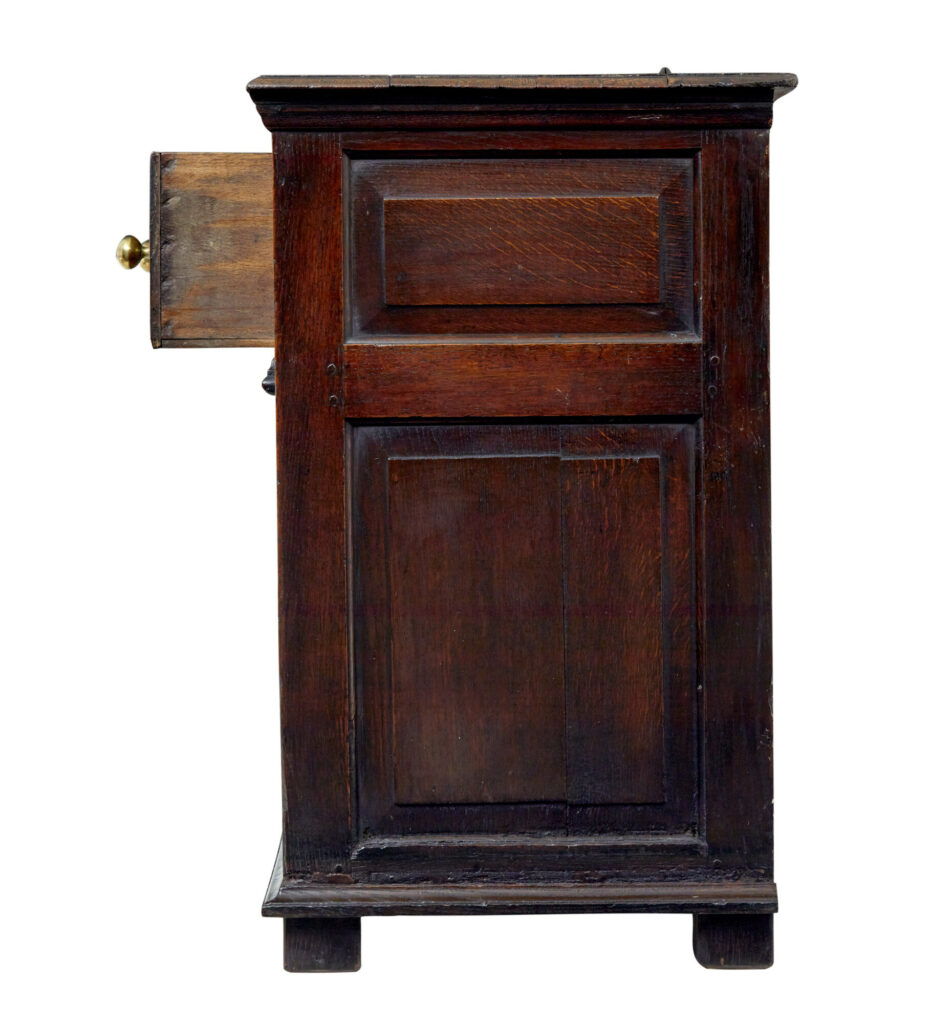 English 18th Century Carved Oak Dresser — image 8