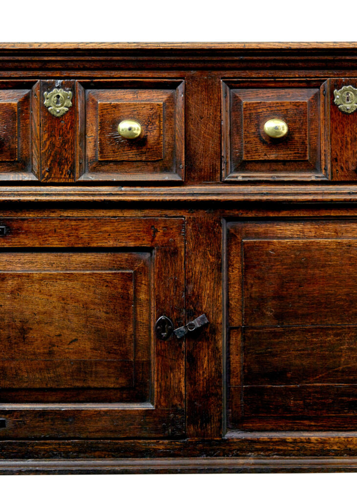 English 18th Century Carved Oak Dresser — image 5