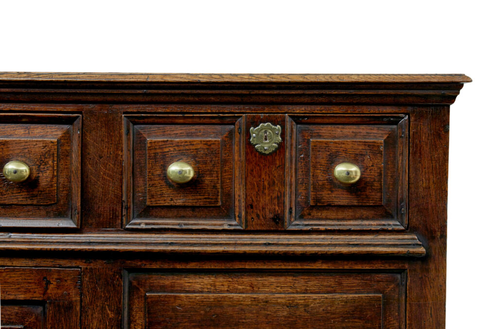 English 18th Century Carved Oak Dresser — image 4