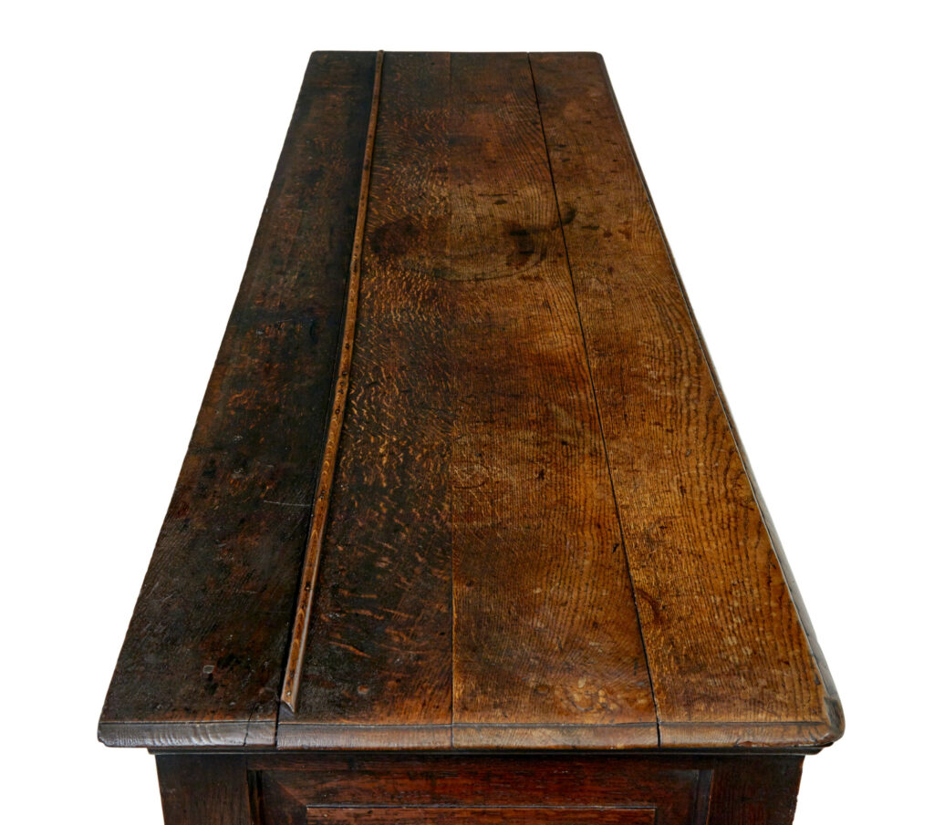 English 18th Century Carved Oak Dresser — image 3