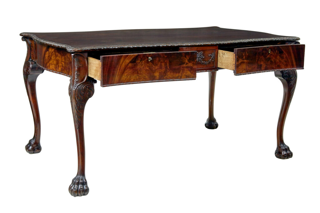 Mid 19th Century English Partners Desk in the Chippendale Taste — image 14